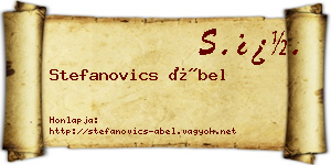 Stefanovics Ábel névjegykártya